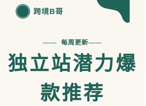 【跨境B哥】独立站潜力爆款选品推荐，测款出单率高达百分之80（每周更新）_北创网