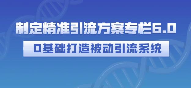 制定精准引流方案专栏6.0，0基础打造被动引流系统_北创网