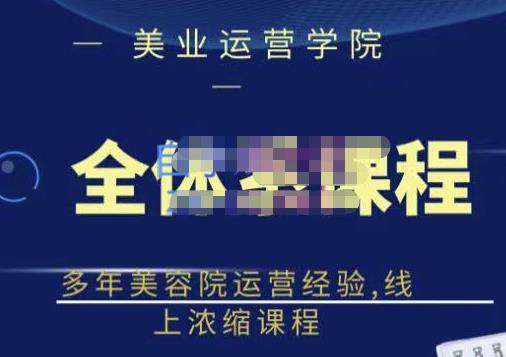 网红美容院全套营销落地课程，多年美容院运营经验，线上浓缩课程_北创网