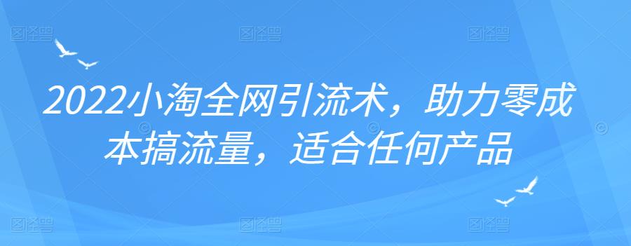 2022年小淘全网引流术，助力零成本搞流量，适合任何产品_北创网