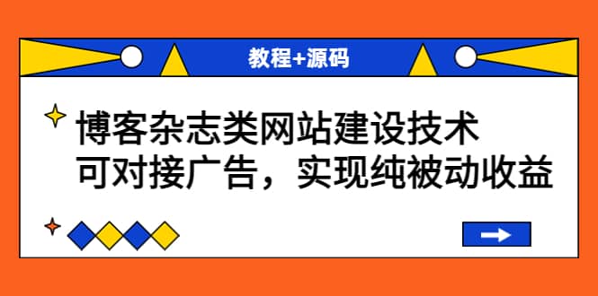 博客杂志类网站建设技术，可对接广告，实现纯被动收益（教程 源码）_北创网