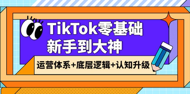 TikTok零基础新手到大神：运营体系 底层逻辑 认知升级（9节系列课）_北创网