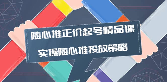 随心推正价起号精品课，实操随心推投放策略（5节课-价值298）_北创网