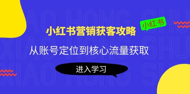 小红书营销获客攻略：从账号定位到核心流量获取，爆款笔记打造_北创网