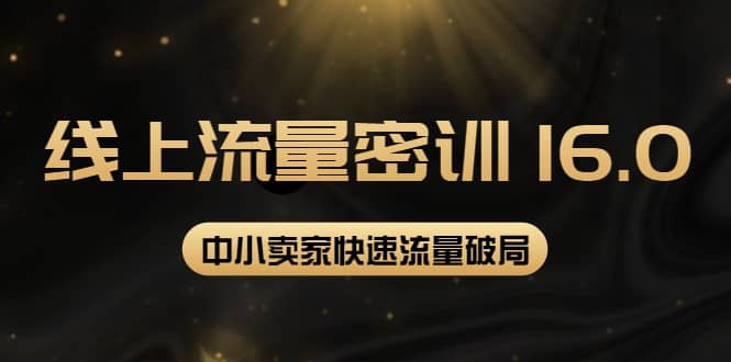 2022秋秋线上流量密训16.0：包含 暴力引流10W 中小卖家流量破局技巧 等等！_北创网