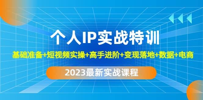 2023个人IP实战特训：基础准备 短视频实操 高手进阶 变现落地 数据 电商_北创网