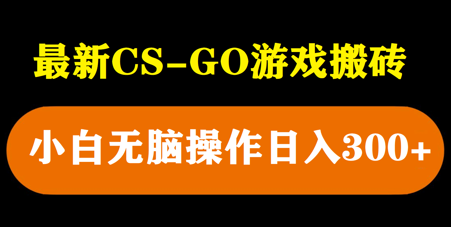 最新csgo游戏搬砖游戏，无需挂机小白无脑也能日入300_北创网