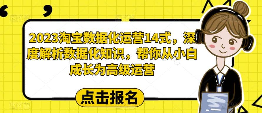 2023淘宝数据化-运营 14式，深度解析数据化知识，帮你从小白成长为高级运营_北创网