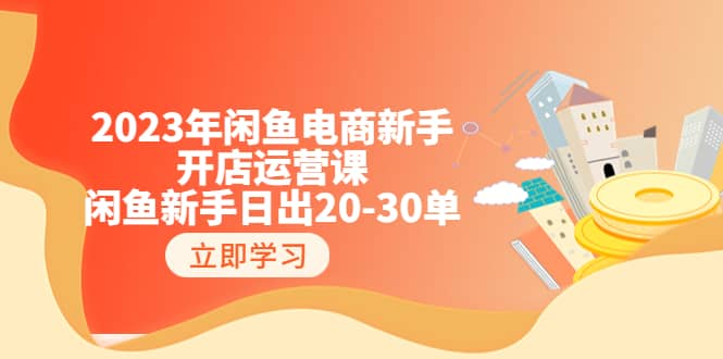 2023年闲鱼电商新手开店运营课：闲鱼新手日出20-30单（18节-实战干货）_北创网