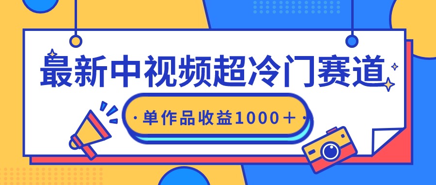 最新中视频超冷门赛道，轻松过原创，单条视频收益1000＋_北创网