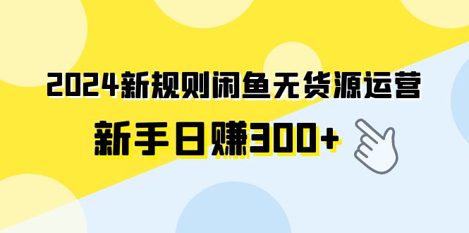 2024新规则闲鱼无货源运营新手日赚300+_北创网