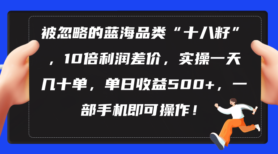 被忽略的蓝海品类“十八籽”，10倍利润差价，实操一天几十单 单日收益500+_北创网