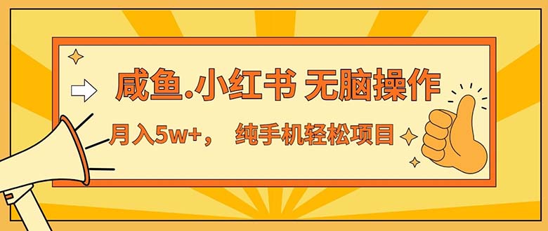 2024最赚钱的项目，咸鱼，小红书无脑操作，每单利润500+，轻松月入5万+…_北创网