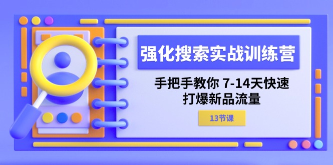 强化 搜索实战训练营，手把手教你 7-14天快速-打爆新品流量（13节课）_北创网