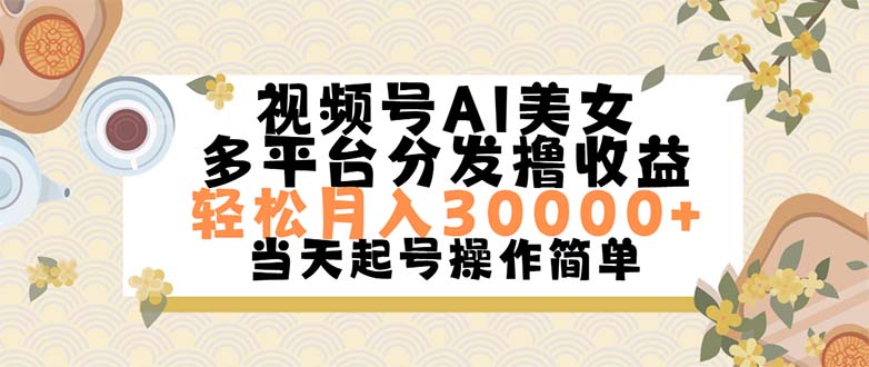 视频号AI美女，轻松月入30000+,操作简单轻松上手_北创网