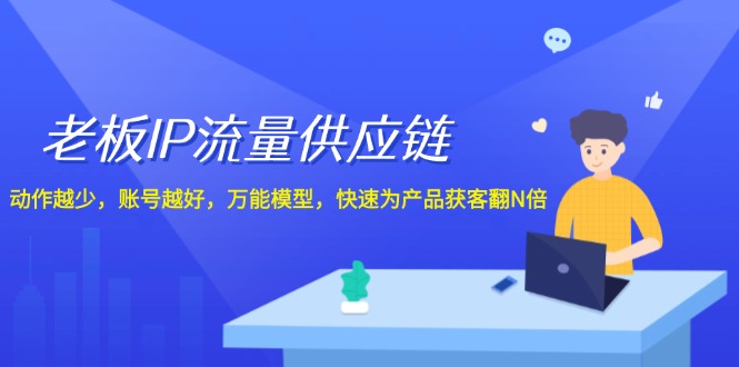 老板 IP流量 供应链，动作越少，账号越好，万能模型，快速为产品获客翻N倍_北创网