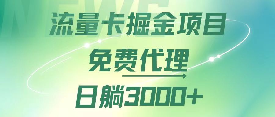 流量卡掘金代理，日躺赚3000+，变现暴力，多种推广途径_北创网