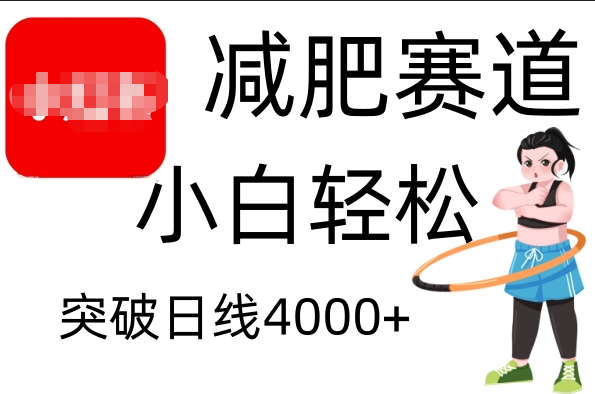 小红书减肥赛道，小白轻松日利润4000+_北创网